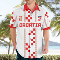 Custom Croatia Football 2026 Hawaiian Shirt Hrvatska Vatreni Checkerboard Style