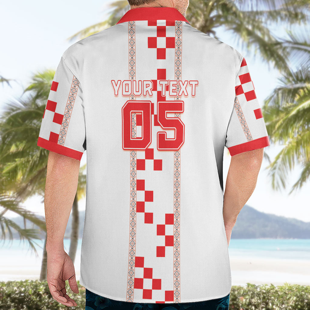 Custom Croatia Football 2026 Hawaiian Shirt Hrvatska Vatreni Checkerboard Style