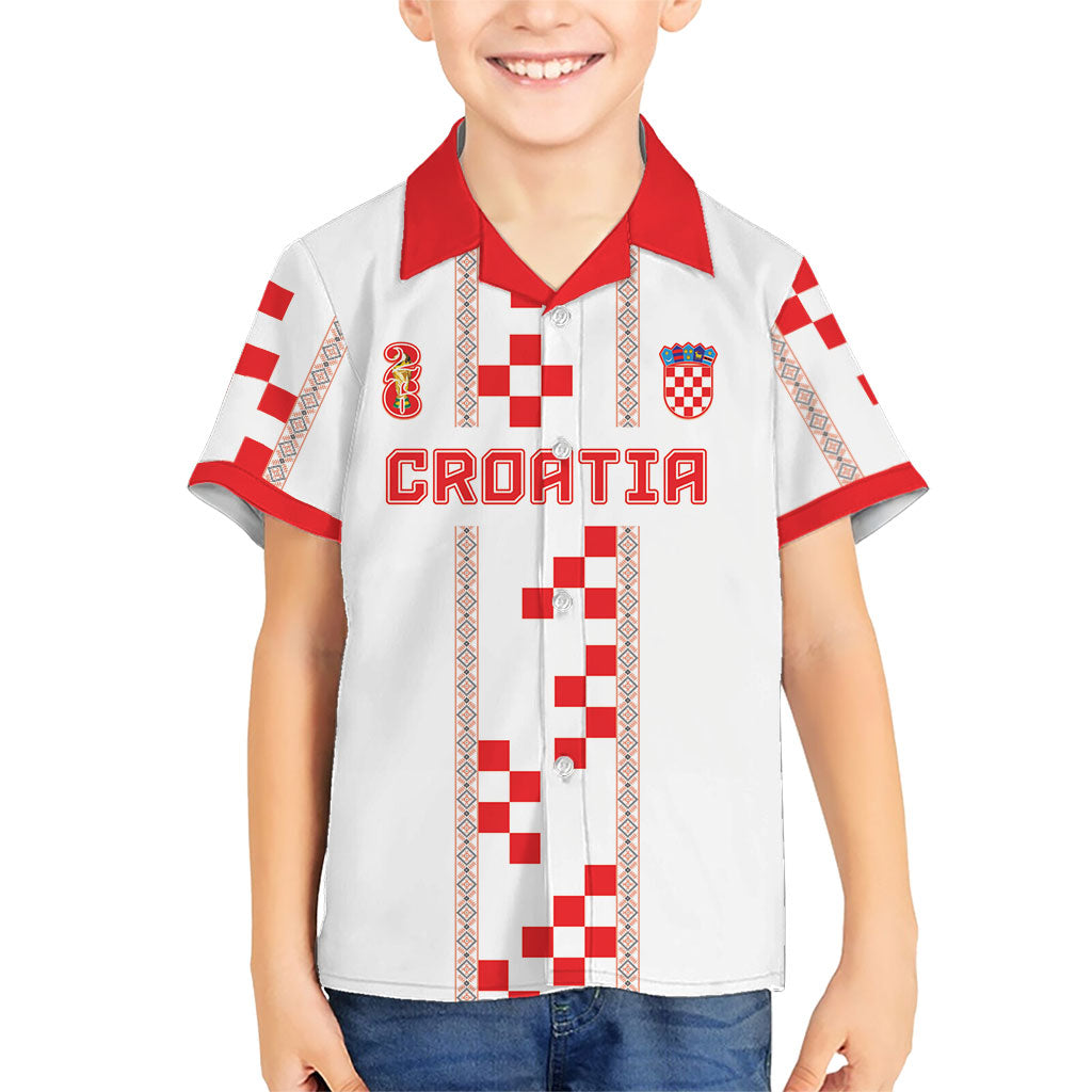 Custom Croatia Football 2026 Hawaiian Shirt Hrvatska Vatreni Checkerboard Style