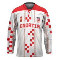 Custom Croatia Football 2026 Hockey Jersey Hrvatska Vatreni Checkerboard Style