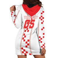 Custom Croatia Football 2026 Hoodie Dress Hrvatska Vatreni Checkerboard Style