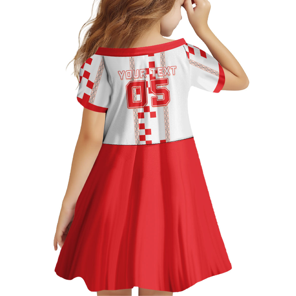 Custom Croatia Football 2026 Kid Short Sleeve Dress Hrvatska Vatreni Checkerboard Style