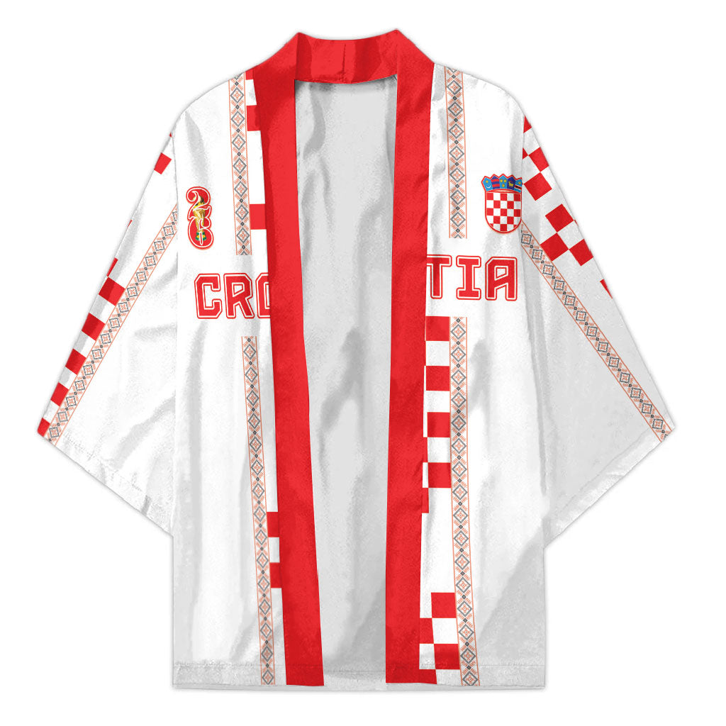 Custom Croatia Football 2026 Kimono Hrvatska Vatreni Checkerboard Style