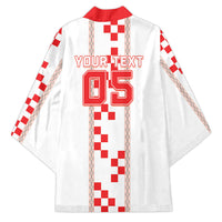 Custom Croatia Football 2026 Kimono Hrvatska Vatreni Checkerboard Style