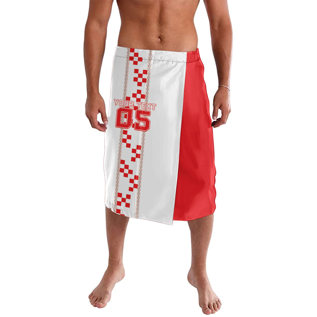 Custom Croatia Football 2026 Lavalava Hrvatska Vatreni Checkerboard Style