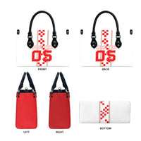 Custom Croatia Football 2026 Leather Bag Hrvatska Vatreni Checkerboard Style