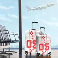 Custom Croatia Football 2026 Luggage Cover Hrvatska Vatreni Checkerboard Style