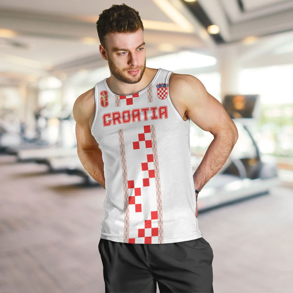 Custom Croatia Football 2026 Men Tank Top Hrvatska Vatreni Checkerboard Style