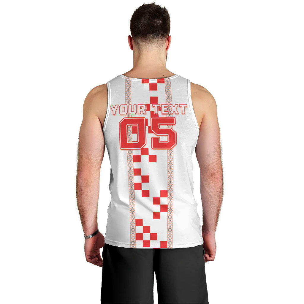 Custom Croatia Football 2026 Men Tank Top Hrvatska Vatreni Checkerboard Style