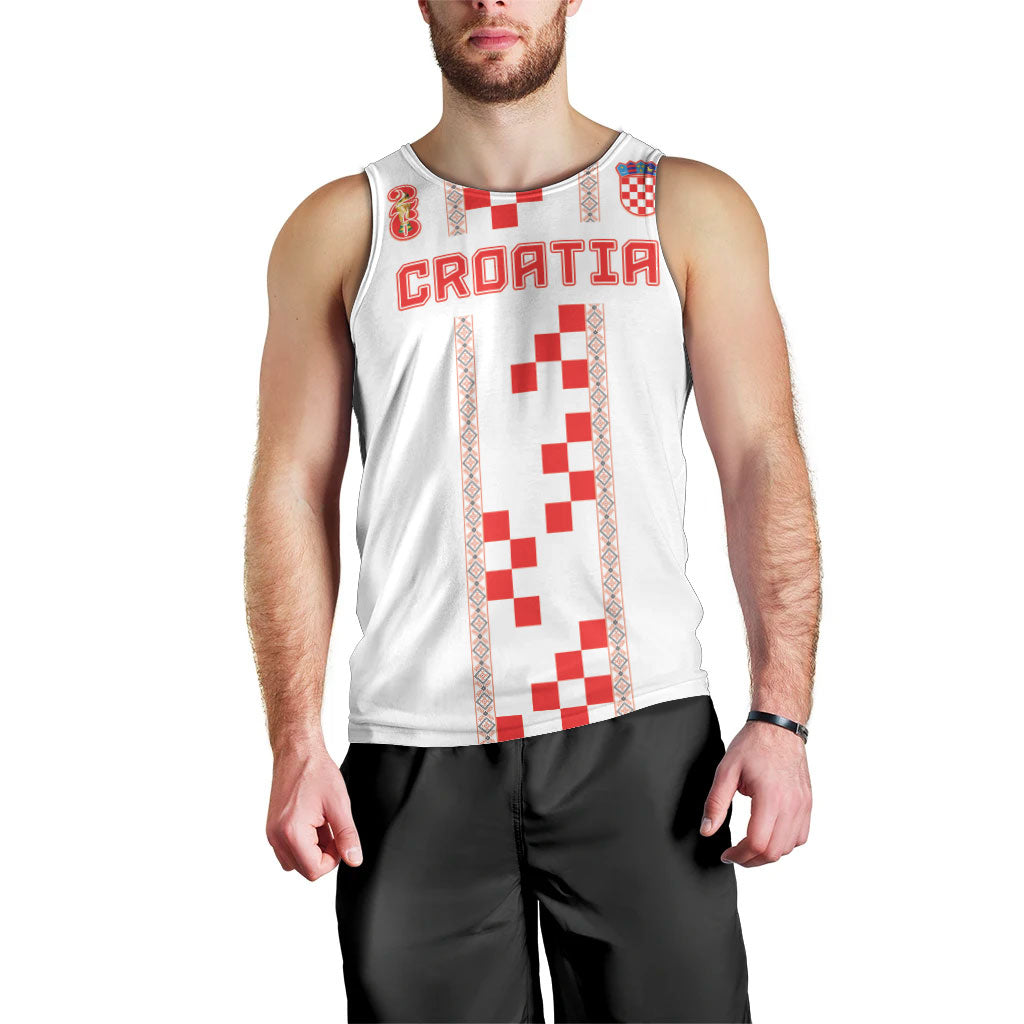 Custom Croatia Football 2026 Men Tank Top Hrvatska Vatreni Checkerboard Style