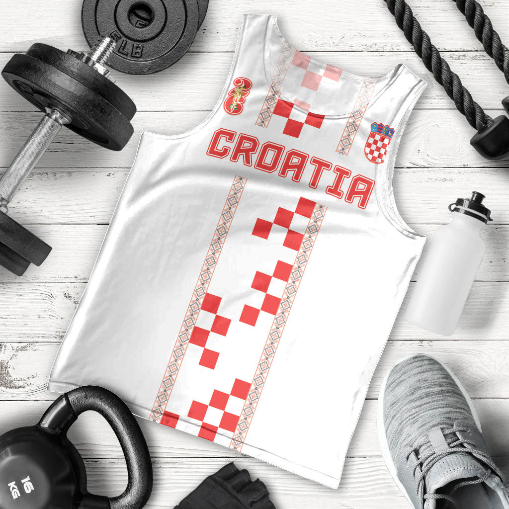 Custom Croatia Football 2026 Men Tank Top Hrvatska Vatreni Checkerboard Style