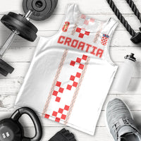 Custom Croatia Football 2026 Men Tank Top Hrvatska Vatreni Checkerboard Style