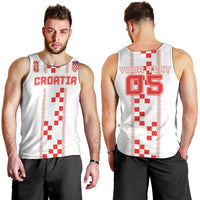 Custom Croatia Football 2026 Men Tank Top Hrvatska Vatreni Checkerboard Style