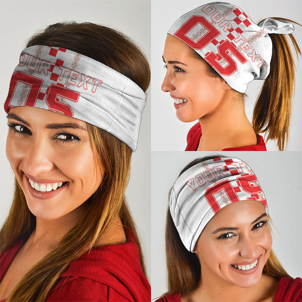 Custom Croatia Football 2026 Neck Gaiter Hrvatska Vatreni Checkerboard Style