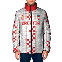 Custom Croatia Football 2026 Padded Jacket Hrvatska Vatreni Checkerboard Style
