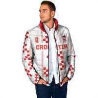 Custom Croatia Football 2026 Padded Jacket Hrvatska Vatreni Checkerboard Style