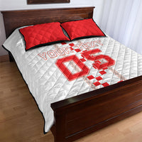 Custom Croatia Football 2026 Quilt Bed Set Hrvatska Vatreni Checkerboard Style