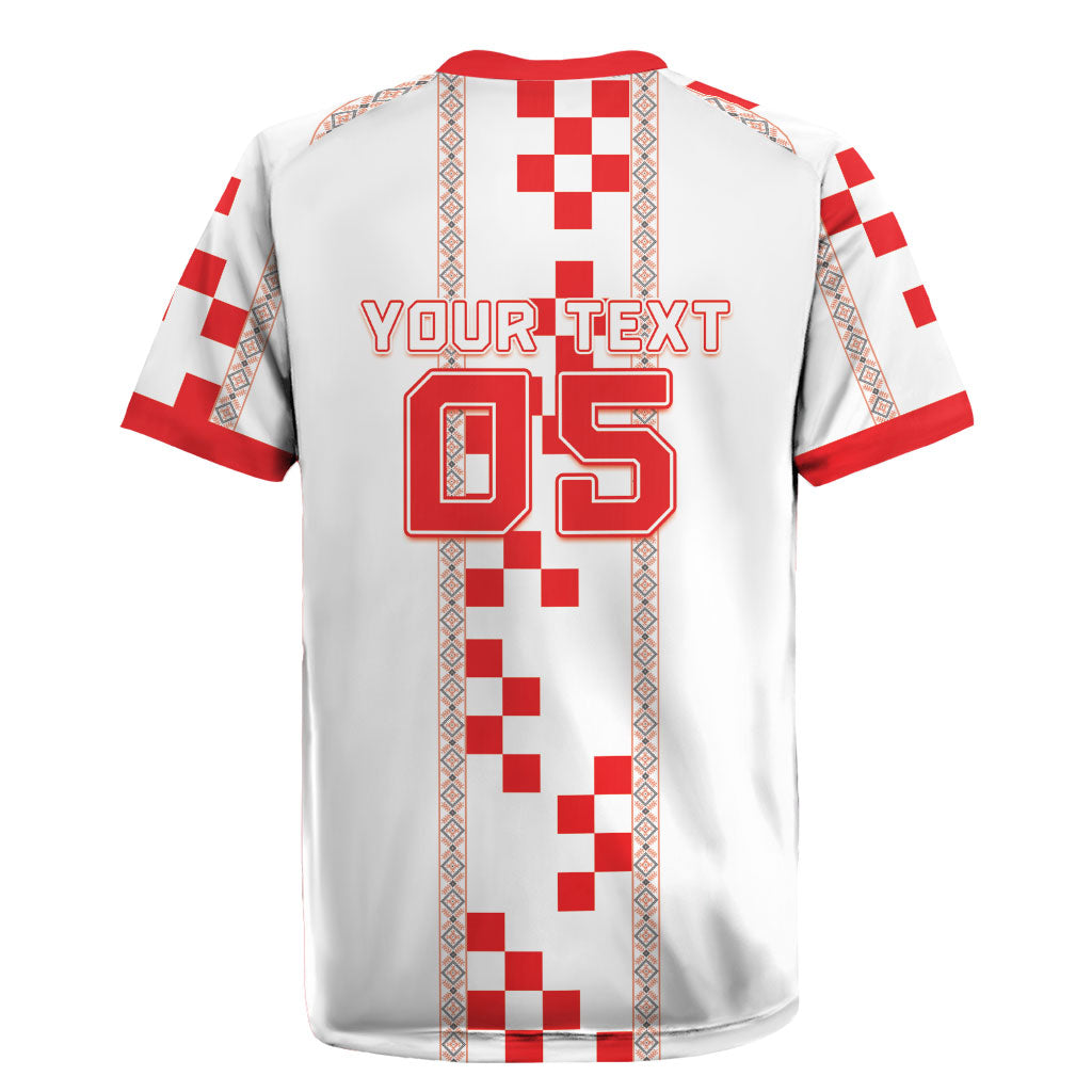 Custom Croatia Football 2026 Rugby Jersey Hrvatska Vatreni Checkerboard Style