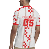Custom Croatia Football 2026 Rugby Jersey Hrvatska Vatreni Checkerboard Style