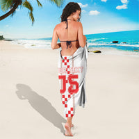 Custom Croatia Football 2026 Sarong Hrvatska Vatreni Checkerboard Style