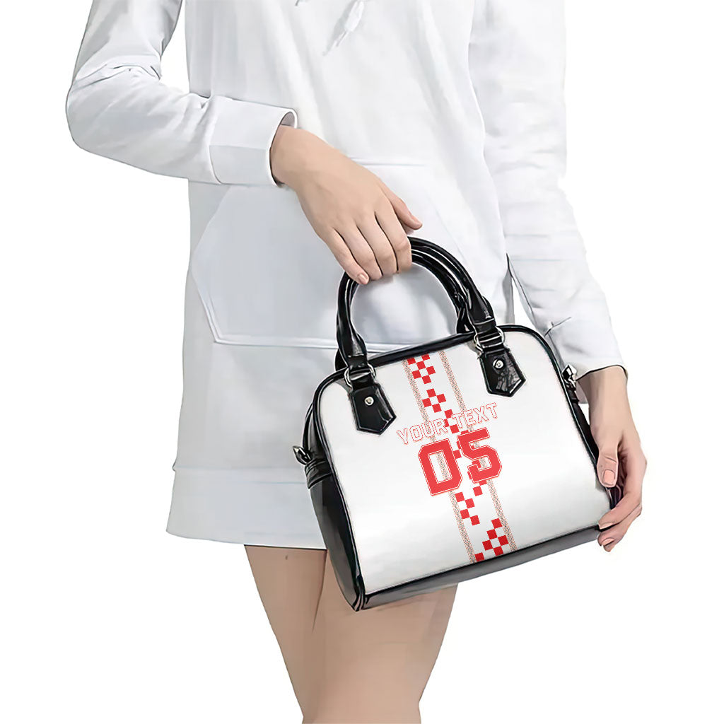 Custom Croatia Football 2026 Shoulder Handbag Hrvatska Vatreni Checkerboard Style