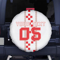 Custom Croatia Football 2026 Spare Tire Cover Hrvatska Vatreni Checkerboard Style