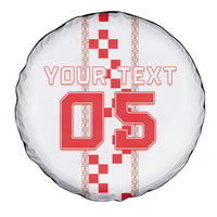 Custom Croatia Football 2026 Spare Tire Cover Hrvatska Vatreni Checkerboard Style