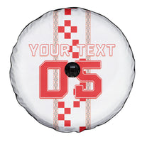 Custom Croatia Football 2026 Spare Tire Cover Hrvatska Vatreni Checkerboard Style