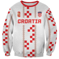 Custom Croatia Football 2026 Sweatshirt Hrvatska Vatreni Checkerboard Style