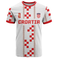Custom Croatia Football 2026 T Shirt Hrvatska Vatreni Checkerboard Style