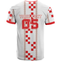 Custom Croatia Football 2026 T Shirt Hrvatska Vatreni Checkerboard Style