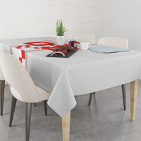 Custom Croatia Football 2026 Tablecloth Hrvatska Vatreni Checkerboard Style
