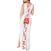 Custom Croatia Football 2026 Tank Maxi Dress Hrvatska Vatreni Checkerboard Style