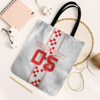 Custom Croatia Football 2026 Tote Bag Hrvatska Vatreni Checkerboard Style