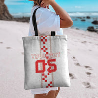 Custom Croatia Football 2026 Tote Bag Hrvatska Vatreni Checkerboard Style