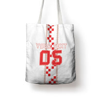 Custom Croatia Football 2026 Tote Bag Hrvatska Vatreni Checkerboard Style