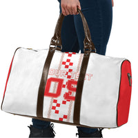 Custom Croatia Football 2026 Travel Bag Hrvatska Vatreni Checkerboard Style