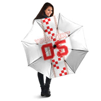 Custom Croatia Football 2026 Umbrella Hrvatska Vatreni Checkerboard Style