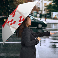 Custom Croatia Football 2026 Umbrella Hrvatska Vatreni Checkerboard Style