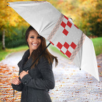 Custom Croatia Football 2026 Umbrella Hrvatska Vatreni Checkerboard Style