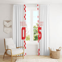 Custom Croatia Football 2026 Window Curtain Hrvatska Vatreni Checkerboard Style