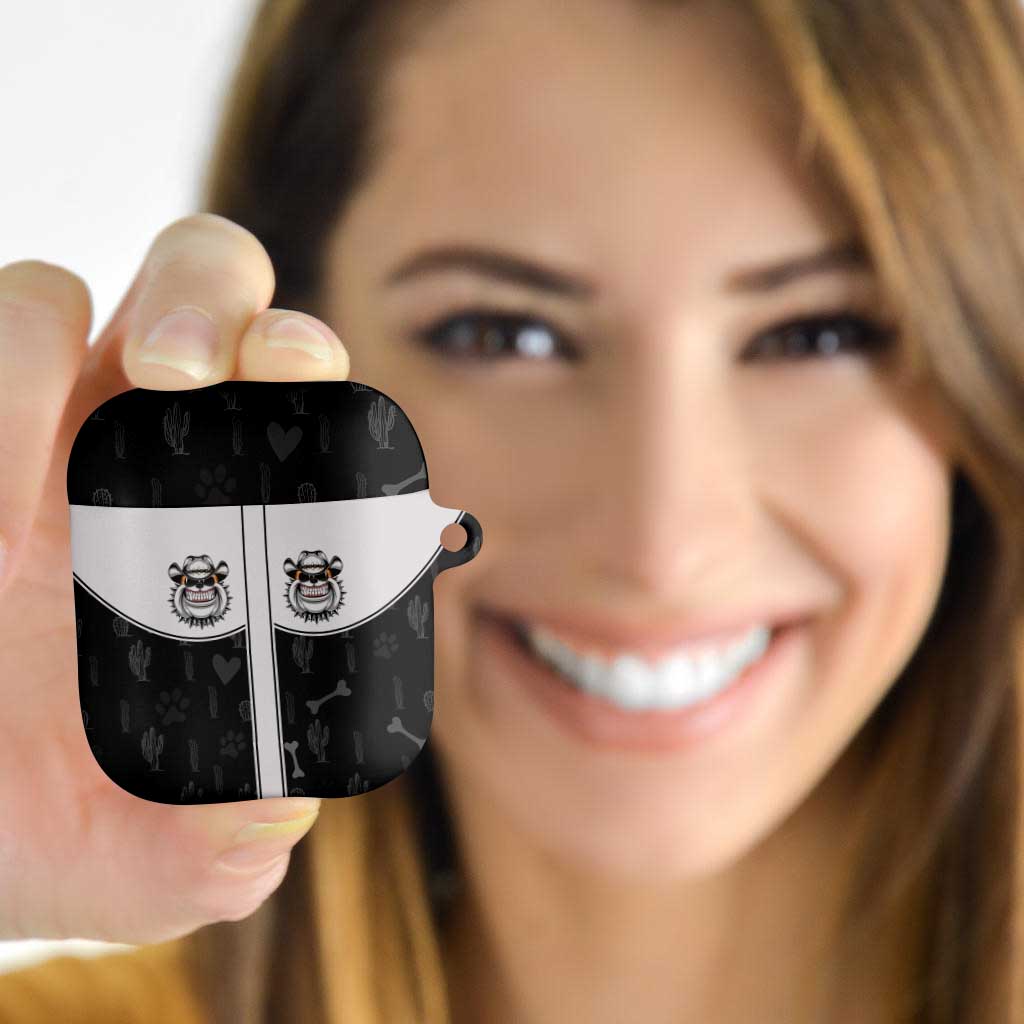 Cowdog AirPods Case Cowboy Bulldog Retro Western Yoke - Wonder Print Shop