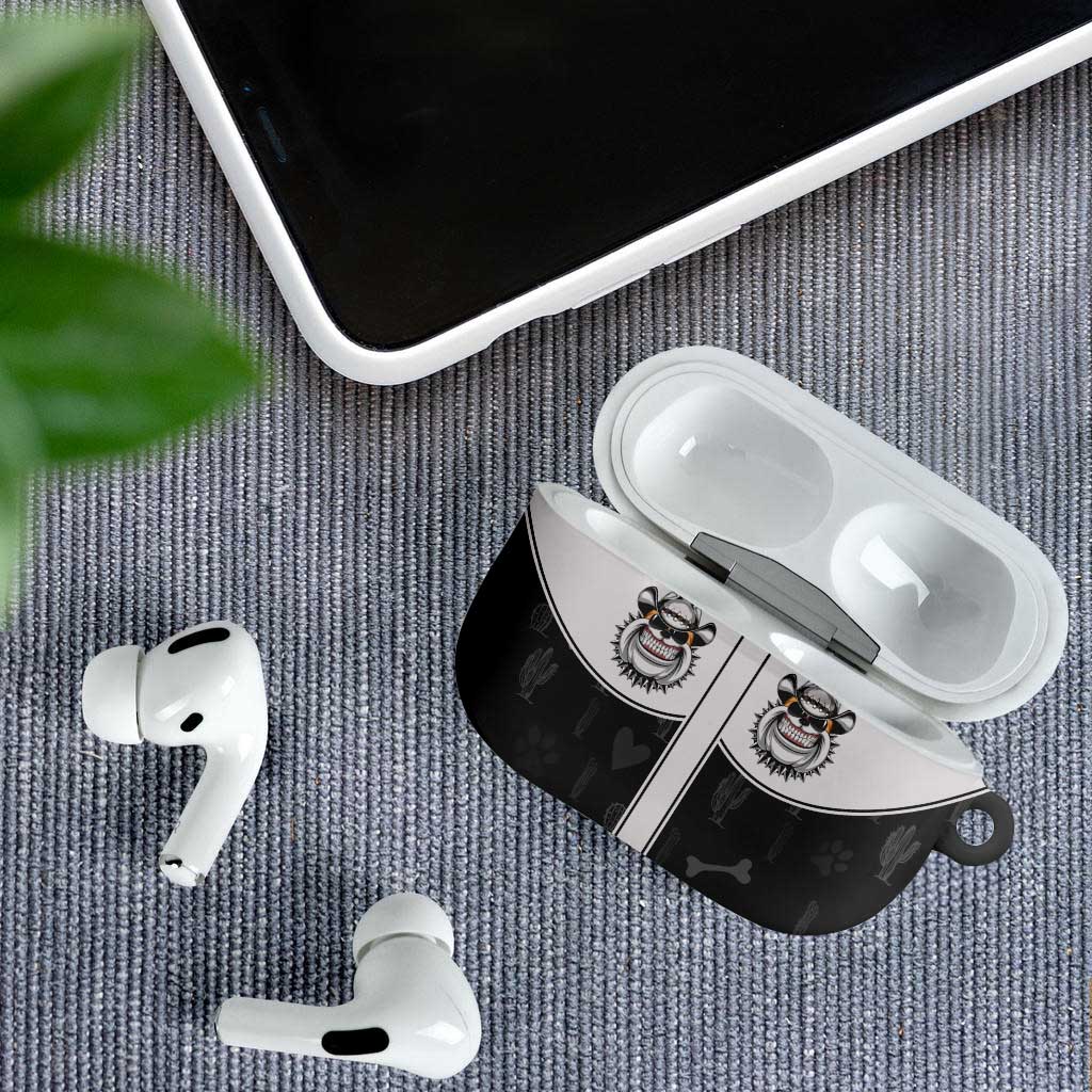 Cowdog AirPods Case Cowboy Bulldog Retro Western Yoke - Wonder Print Shop