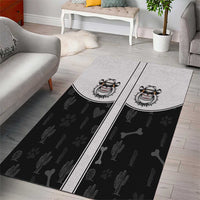 Cowdog Area Rug Cowboy Bulldog Retro Western Yoke - Wonder Print Shop