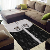 Cowdog Area Rug Cowboy Bulldog Retro Western Yoke - Wonder Print Shop