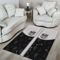 Cowdog Area Rug Cowboy Bulldog Retro Western Yoke - Wonder Print Shop