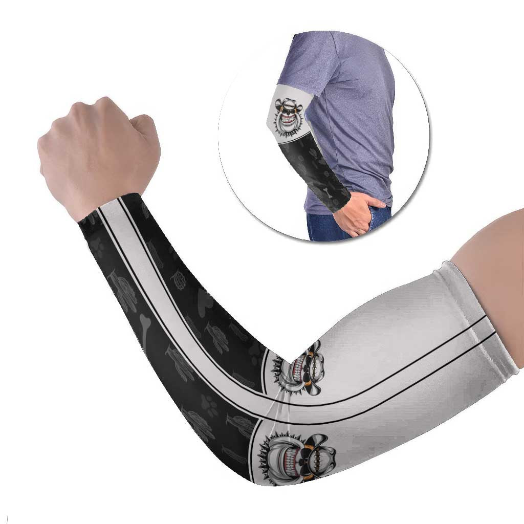 Cowdog Arm Sleeves Cowboy Bulldog Retro Western Yoke - Wonder Print Shop