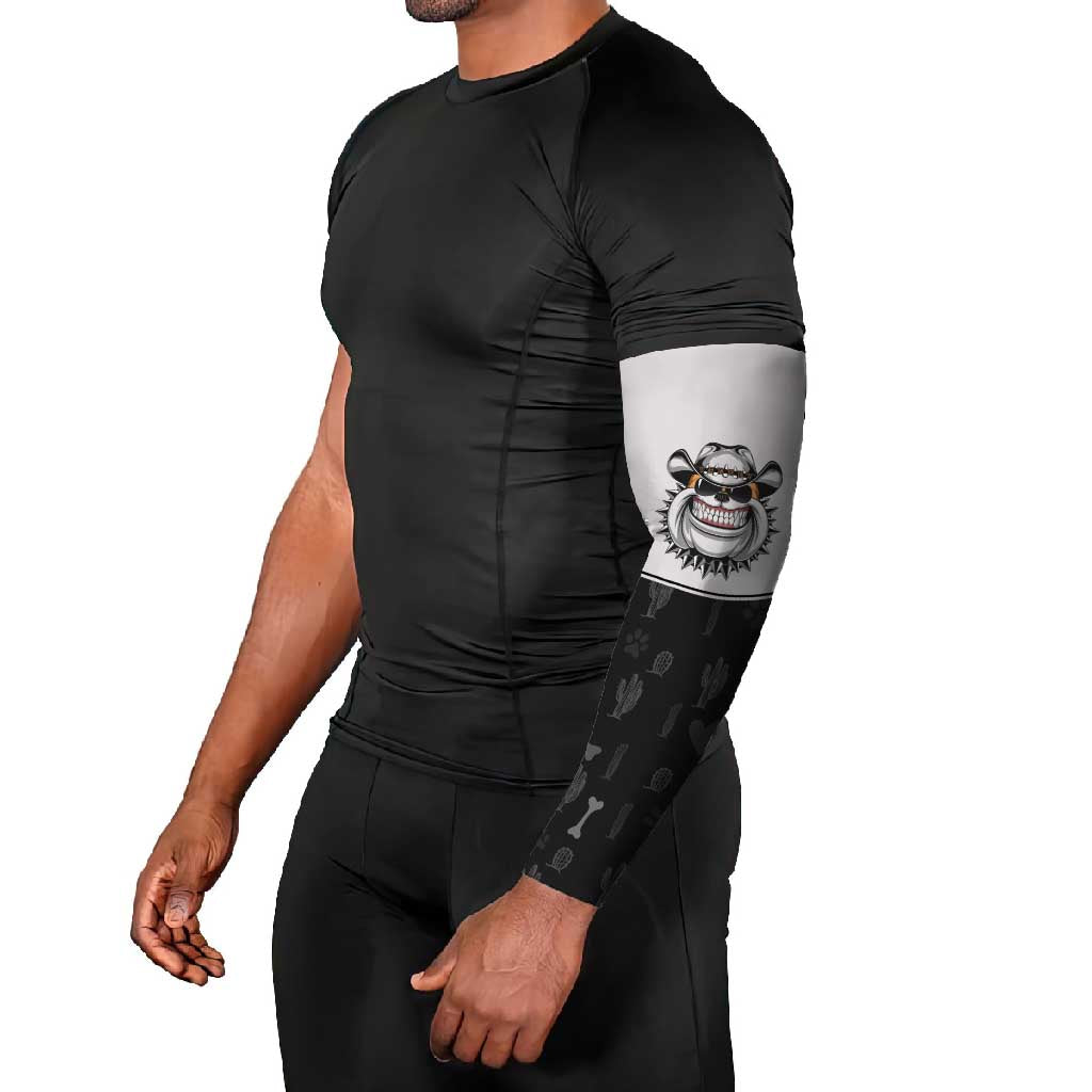 Cowdog Arm Sleeves Cowboy Bulldog Retro Western Yoke - Wonder Print Shop