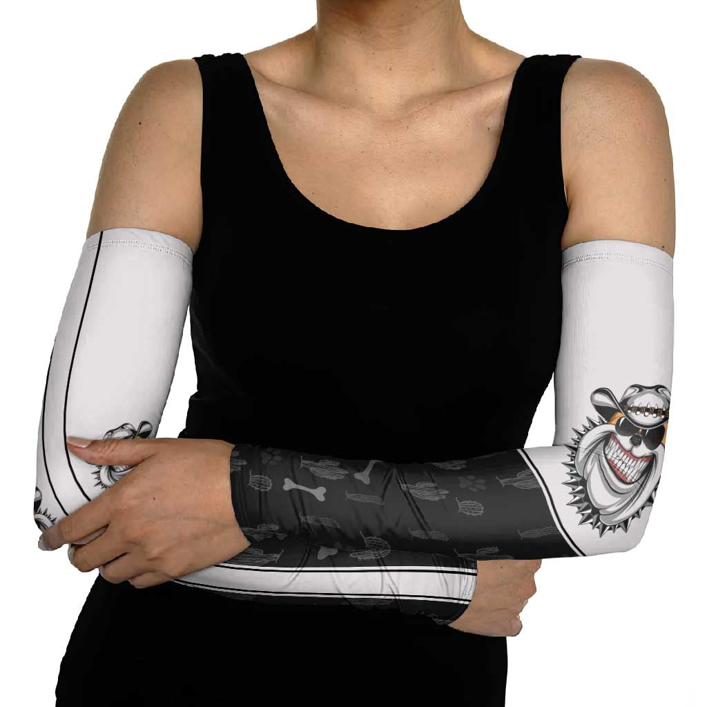 Cowdog Arm Sleeves Cowboy Bulldog Retro Western Yoke - Wonder Print Shop