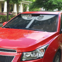 Cowdog Auto Sun Shade Cowboy Bulldog Retro Western Yoke - Wonder Print Shop